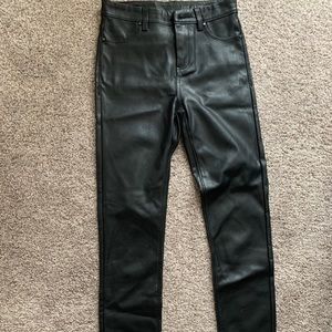 Blank Vegan Leather Skinny Pants